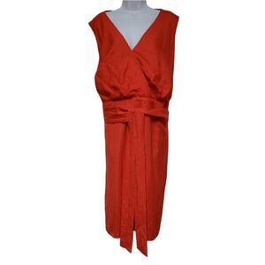 🌹Jessica London Coral Color Dress sz 28